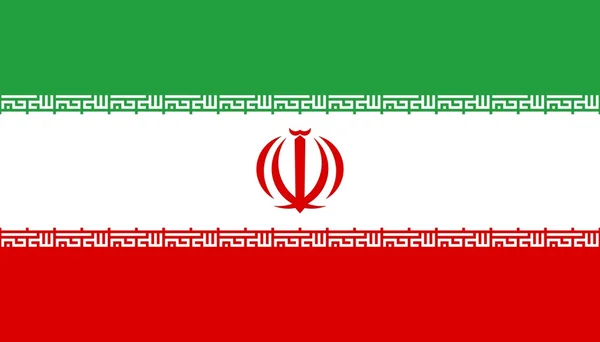 Národní vlajka Íránu — Stock fotografie