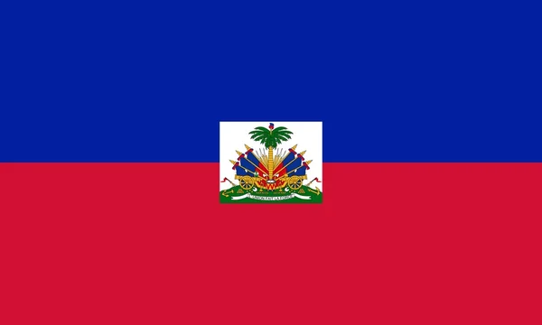 Le drapeau national d'Haïti — Photo