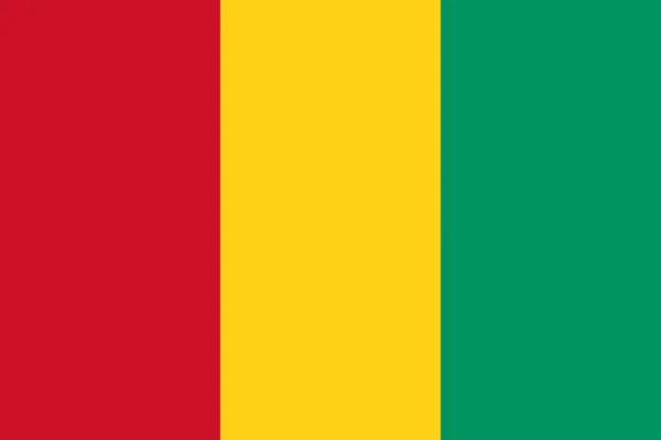 Le drapeau national de Guinée — Photo