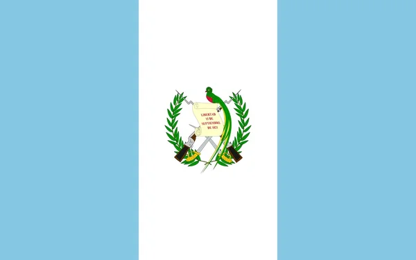 De nationale vlag van guatemala — Stockfoto