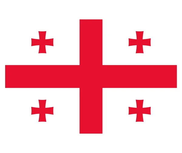 Bandeira nacional de Georgia — Fotografia de Stock