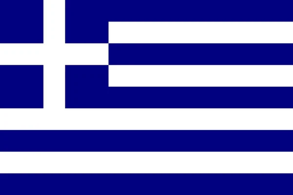 Le drapeau national de la Grèce — Photo