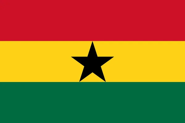 Národní vlajka Ghany — Stock fotografie