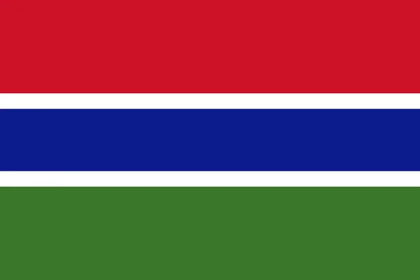 Gambia zászlaja — Stock Fotó
