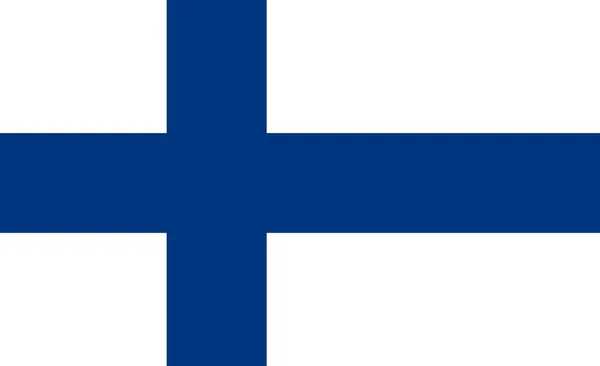 Le drapeau national de la Finlande — Photo