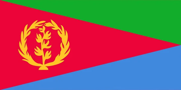 Eritrejská národní vlajka — Stock fotografie