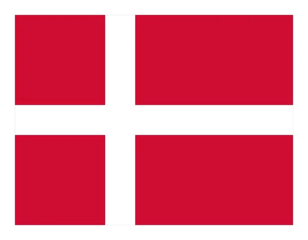 Bandeira nacional da Dinamarca — Fotografia de Stock