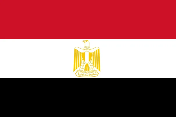 Flagi narodowej z Egiptu — Zdjęcie stockowe