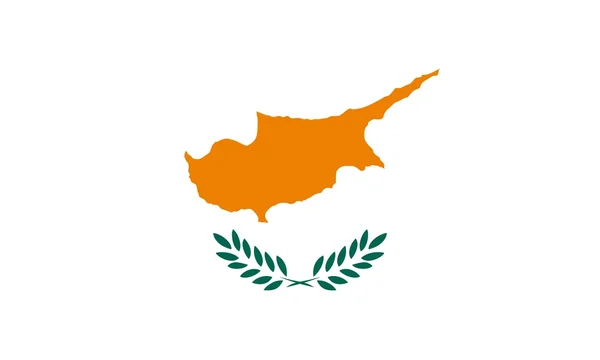 The national flag of Cyprus — Stock Photo, Image