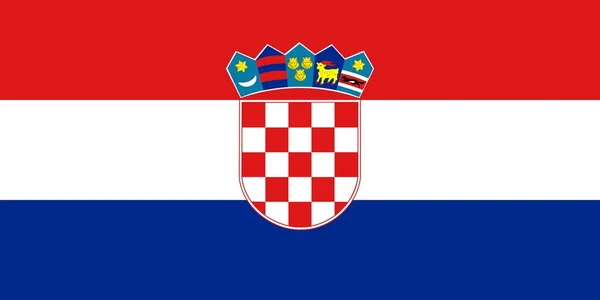 Національний прапор Хорватії — стокове фото