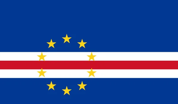 Drapelul național al Capului Verde — Fotografie, imagine de stoc