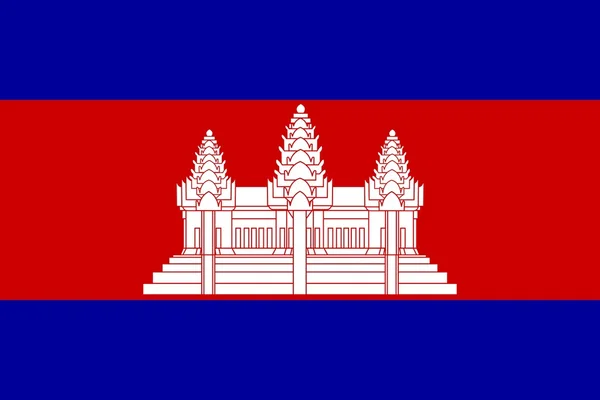 Государственный флаг Камбоджи — стоковое фото