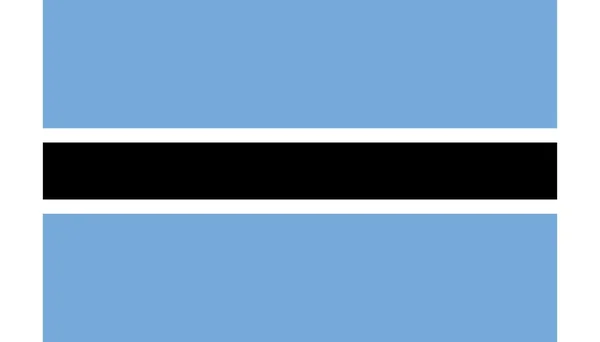 La Bandera Nacional de Botswana — Foto de Stock