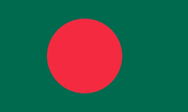 Národní vlajka Bangladéše — Stock fotografie