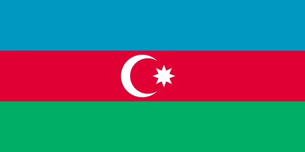 Bandeira nacional de Azerbaijan — Fotografia de Stock