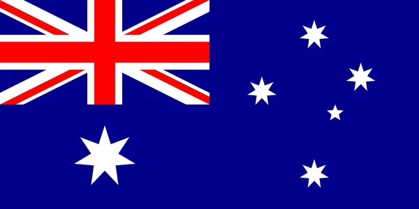 La bandera nacional de Australia — Foto de Stock