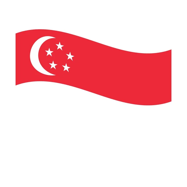 Singapores flagg – stockfoto
