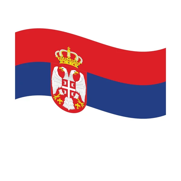Srbská vlajka — Stock fotografie