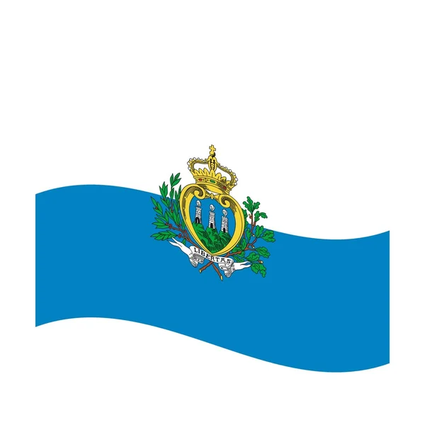 Vlajka San Marina — Stock fotografie