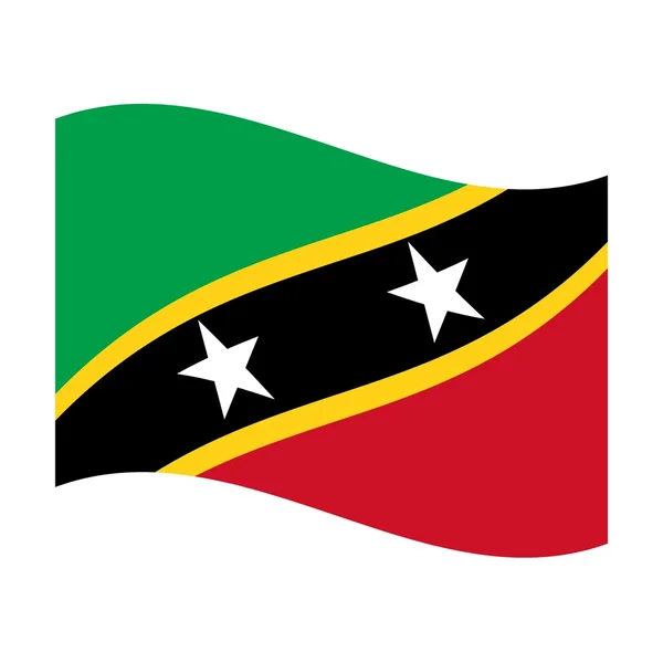 Saint Kitts ve Nevis bayrağı — Stok fotoğraf
