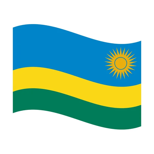 Flag of rwanda — Stock Photo, Image