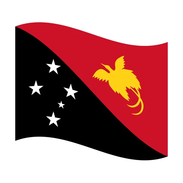 Pápua Új-Guinea lobogója — Stock Fotó