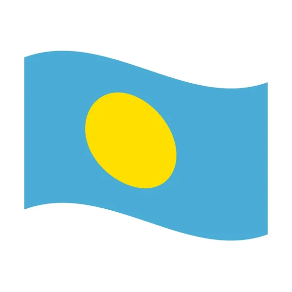 Flag of palau — Stock Photo, Image