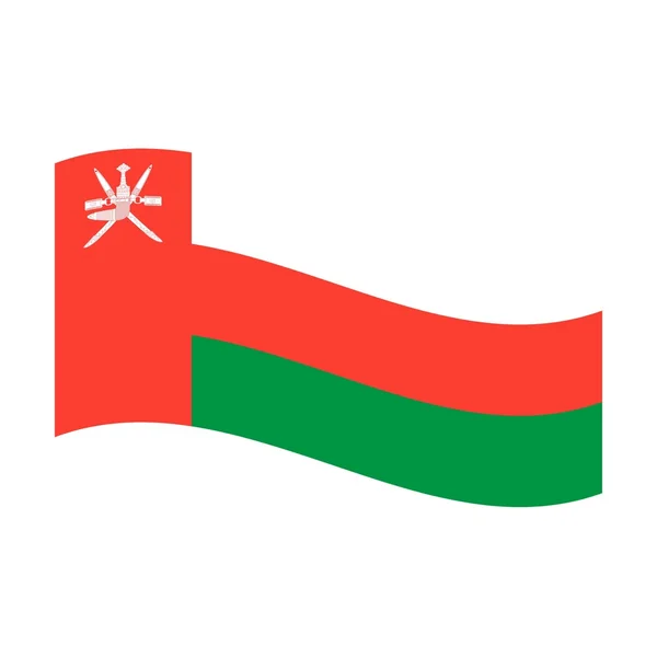 Ománská vlajka — Stock fotografie