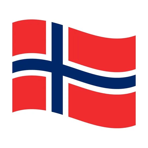 Прапор Норвегії — стокове фото