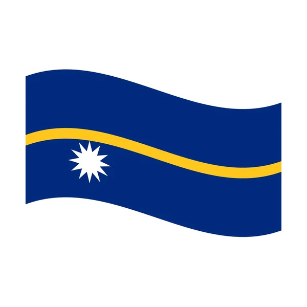 Flagge von nauru — Stockfoto