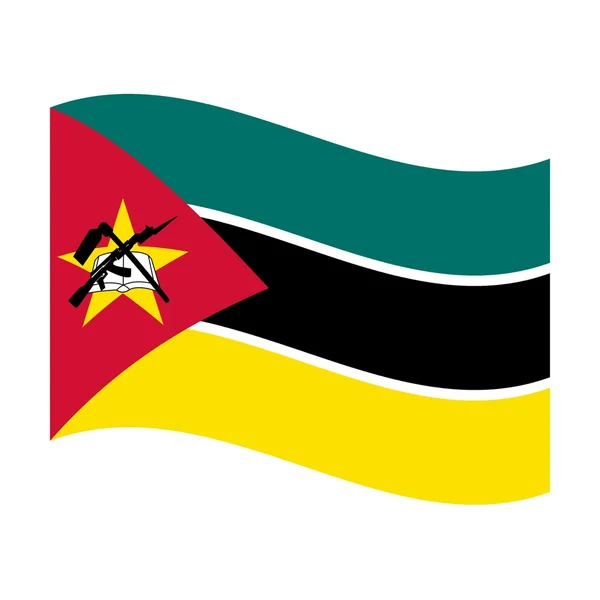 Flag of mozambique — Stock Photo, Image
