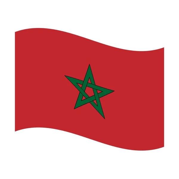 Flagge Marokkos — Stockfoto