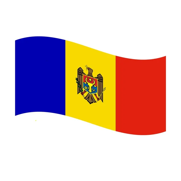 Bandeira da Moldávia — Fotografia de Stock