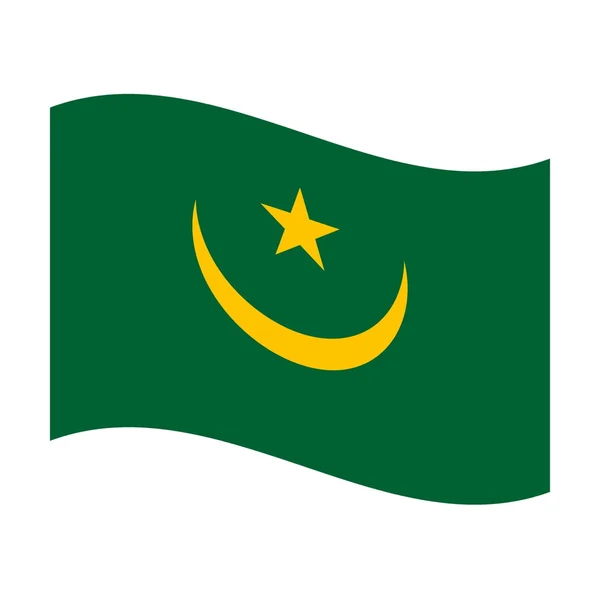 Mauritanias flagg – stockfoto