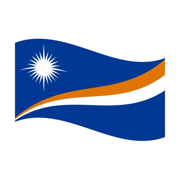 Flag of marshall islands — Stock Photo, Image
