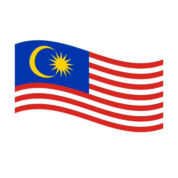 Zászló Malajziában — Stock Fotó