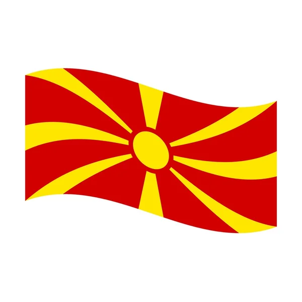 Flag of macedonia — Stock Photo, Image