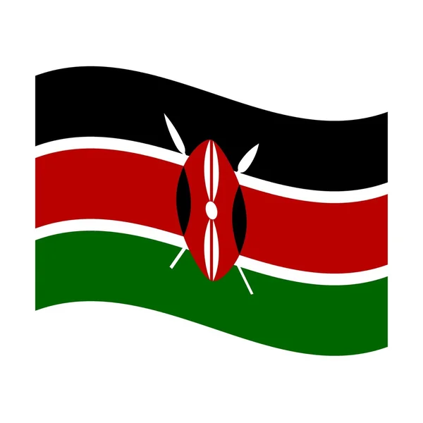 Прапор Кенії — стокове фото