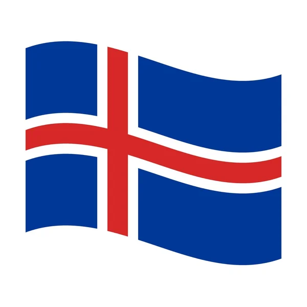 Drapeau de l'Islande — Photo