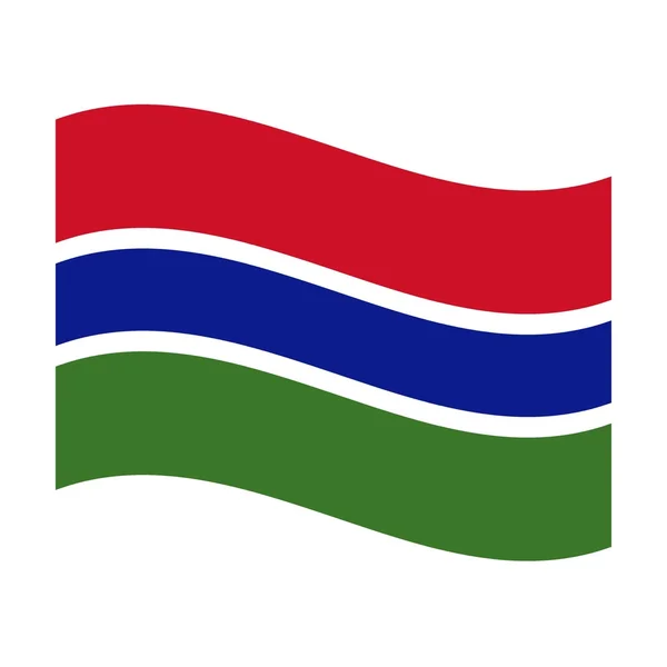 Flag of gambia — Stock Photo, Image