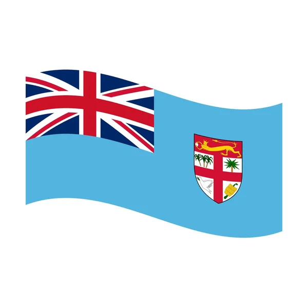 Fidzsi-szigetek zászlaja — Stock Fotó
