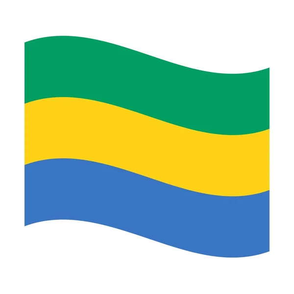 stock image Flag of gabon