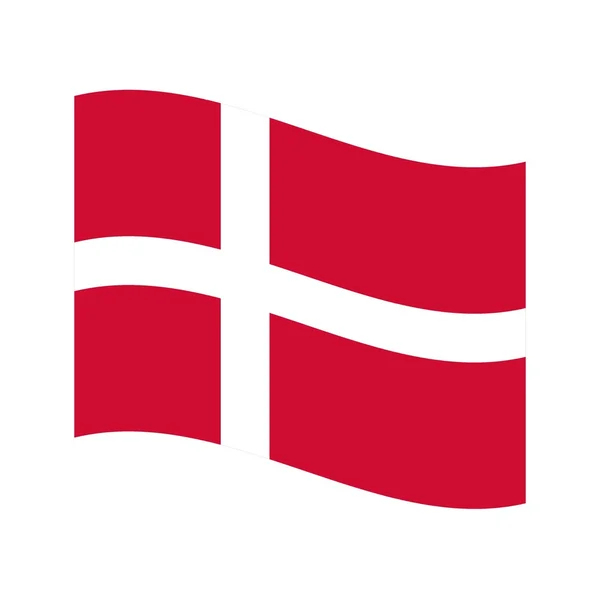 Flagge von Dänemark — Stockfoto