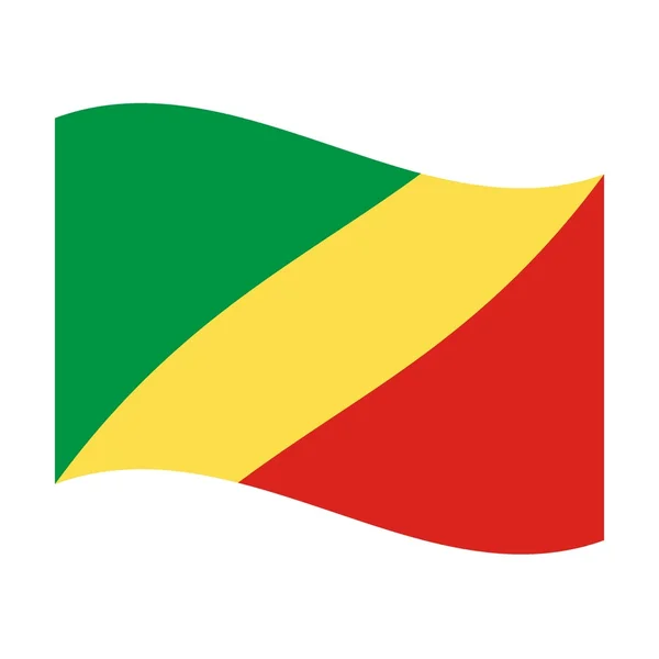 Σημαία του Κονγκό — Φωτογραφία Αρχείου