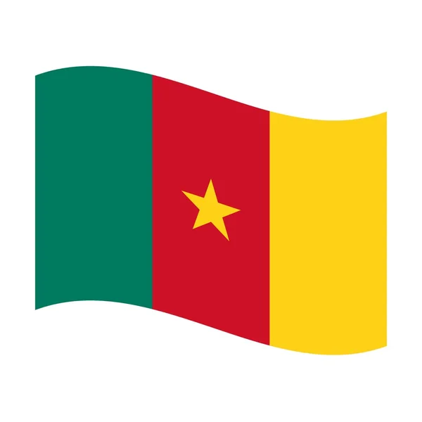 Прапор Камеруну — стокове фото