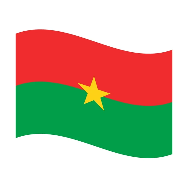 Σημαία Μπουρκίνα Φάσο — Φωτογραφία Αρχείου