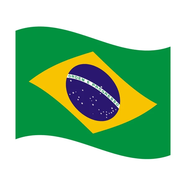 Brazília zászlaja — Stock Fotó