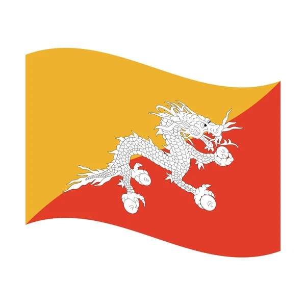 Flag of bhutan — Stock Photo, Image