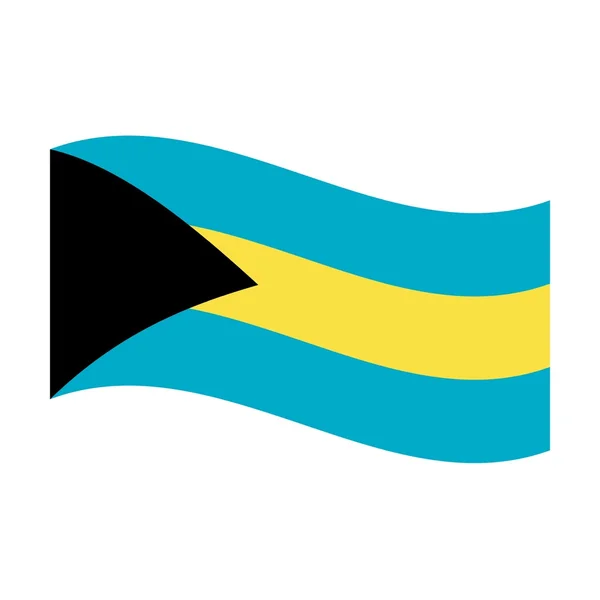 stock image Flag of bahamas