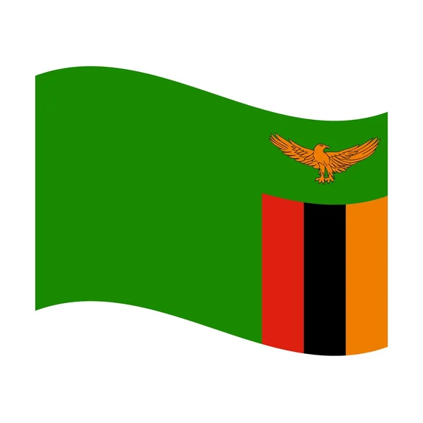 Drapeau de zambia — Photo